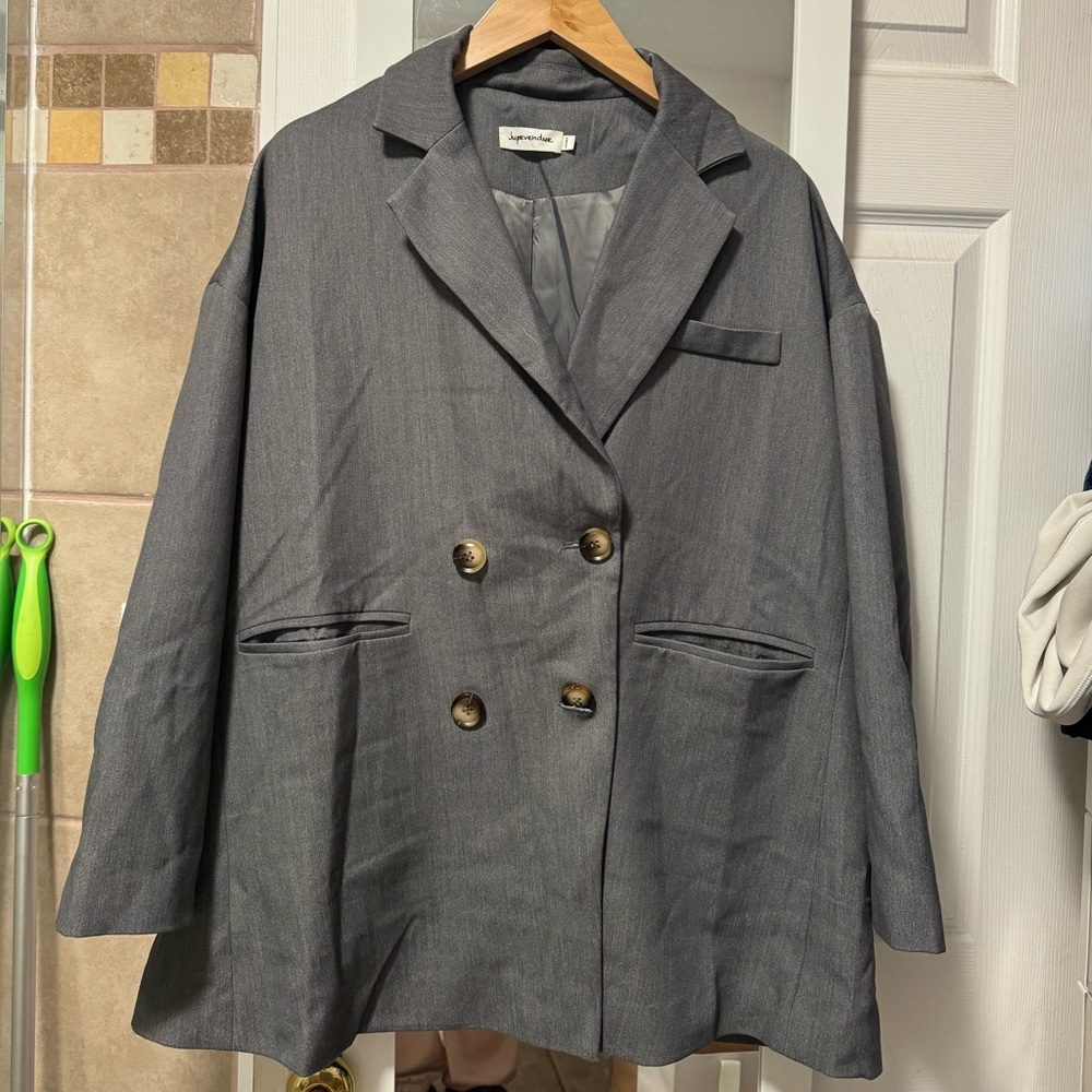 Oversized Grey Blazer - image 1